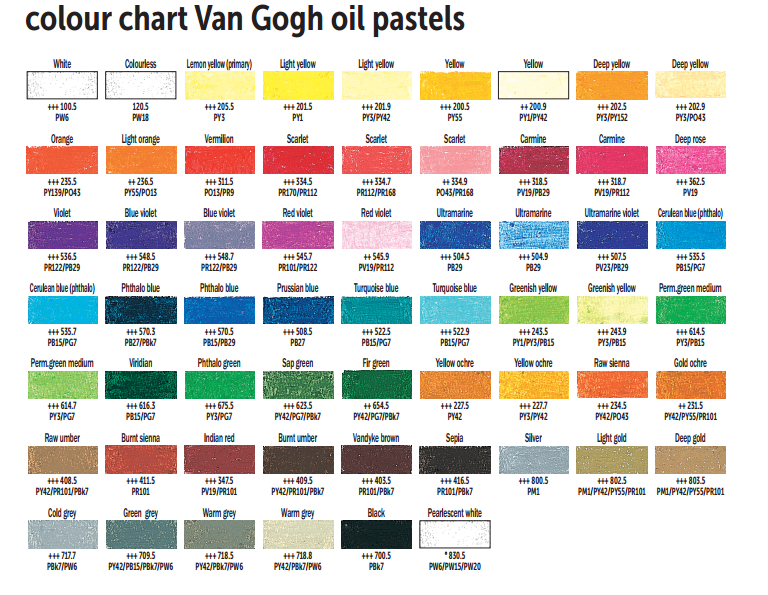 Van Gogh Oil Pastel - White 100.5